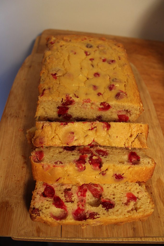 cranberry orange ricotta cake