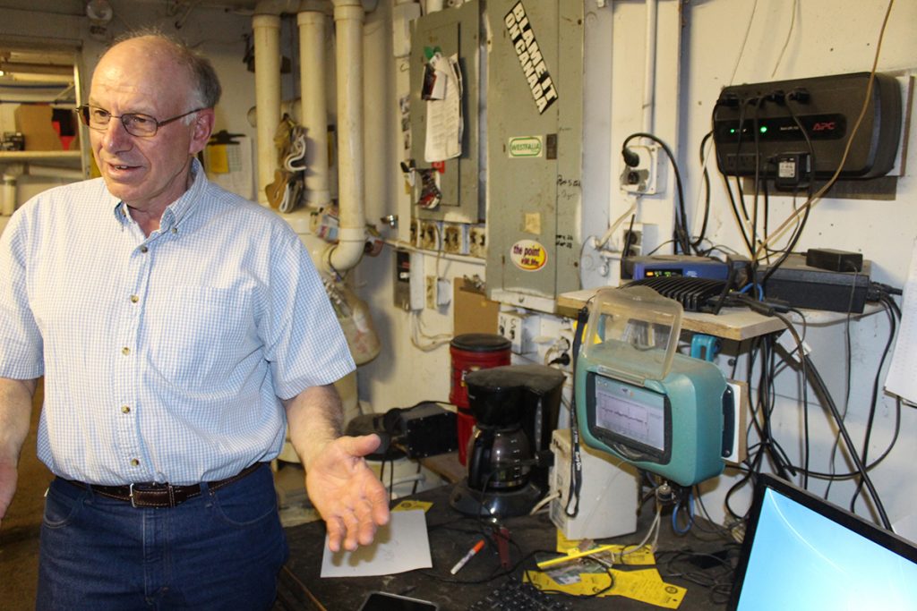 Perry Lilley explains all the data he is provided with to keep track of his cows' health.