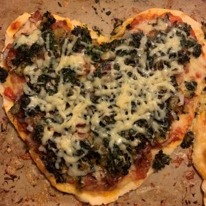 heart pizza